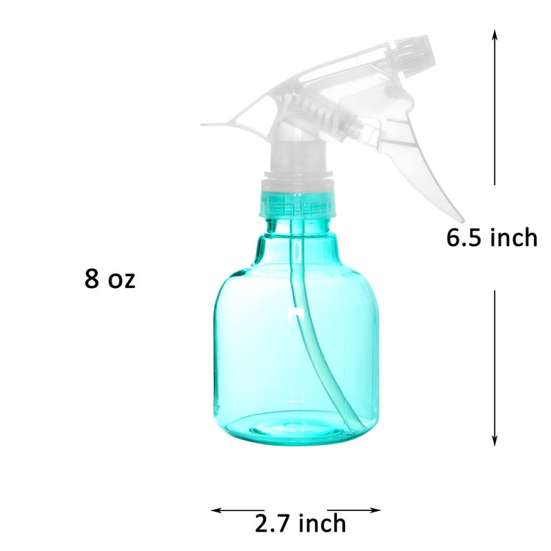 Youngever 6 Pack Empty Plastic Spray Bottles, 6 Assorted Colors (8 Ounce) - Image 3